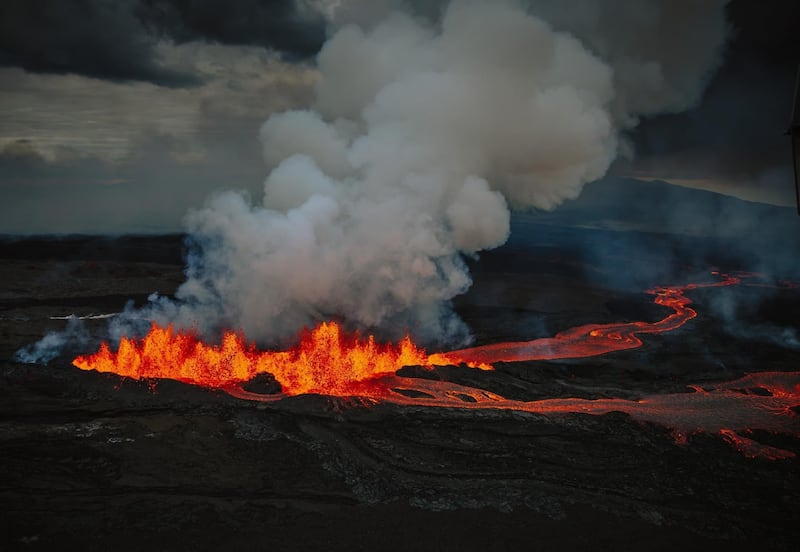 Así luce el volcán.