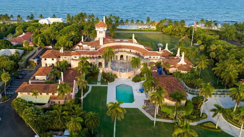 Vista aérea de la mansión Mar-a-Lago de Donald Trump.